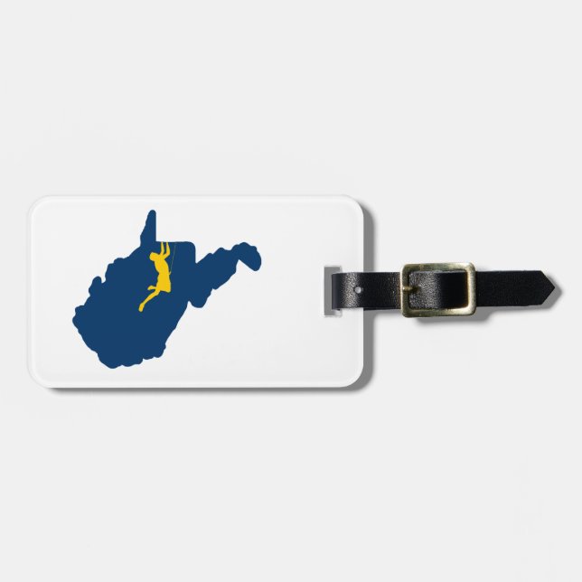 West Virginia Klettern Gepäckanhänger (Vorderseite horizontal)