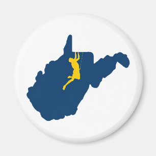 West Virginia Klettern Magnet