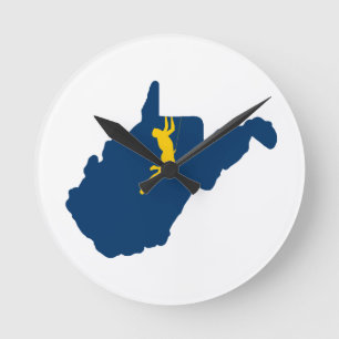 West Virginia Klettern Runde Wanduhr