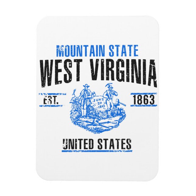 West Virginia Magnet (Vertikal)