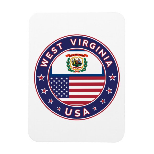 West Virginia Magnet (Vertikal)