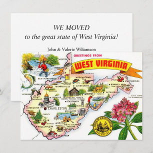West Virginia Map Moving Ankündigung
