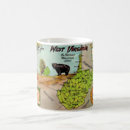 West Virginia Map Tasse