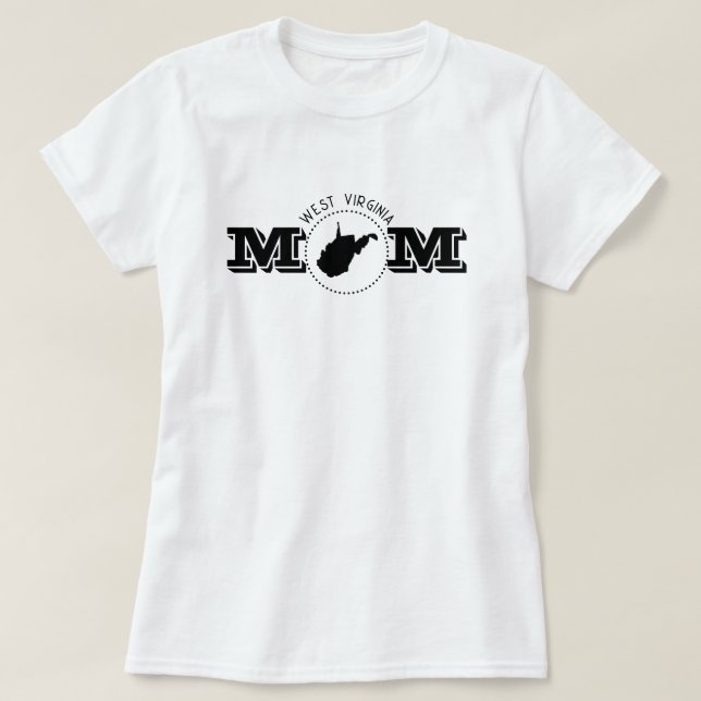 West Virginia Mom  T-Shirt (Design vorne)