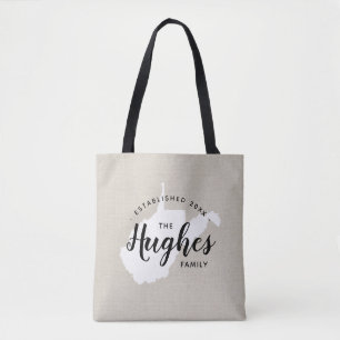 West Virginia Monogram Staat Tote Bag
