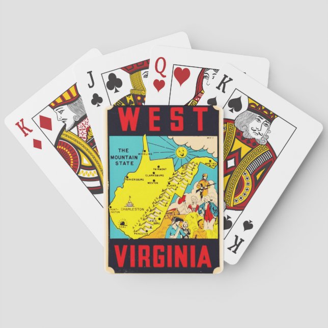 West Virginia Mountain State Playing Cards Spielkarten (Rückseite)