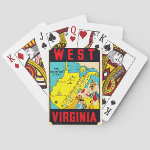West Virginia Mountain State Spielkarten