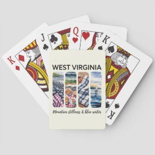 West Virginia - Mountain Stillness & Blue Water Spielkarten