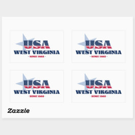 West Virginia My Zuhause Staat Sticker