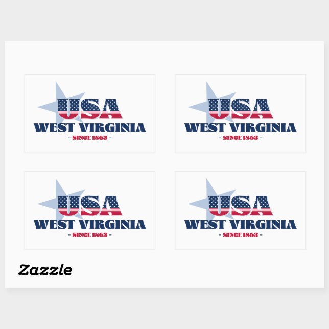 West Virginia My Zuhause Staat Sticker (Blatt)