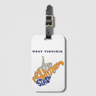 West Virginia Nickname Word Art Gepäckanhänger