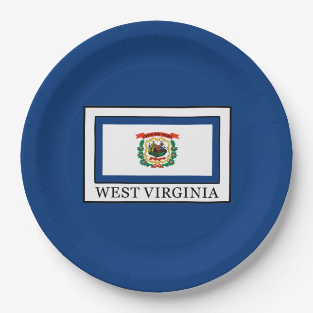 West Virginia Pappteller (Vorderseite)