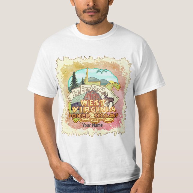 West Virginia Poker T - Shirt (Vorderseite)