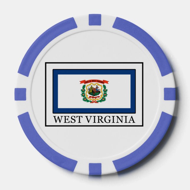 West Virginia Pokerchips (Vorderseite)