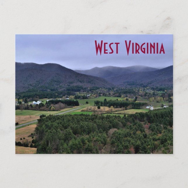 West Virginia Postcard Green Bank Postkarte (Vorderseite)