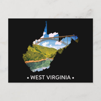 West Virginia Postcard Postkarte
