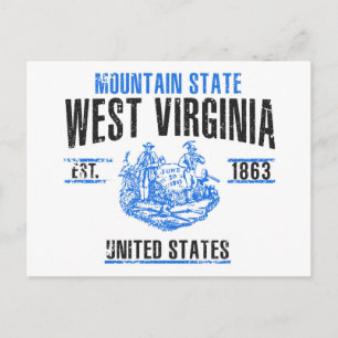 West Virginia Postkarte
