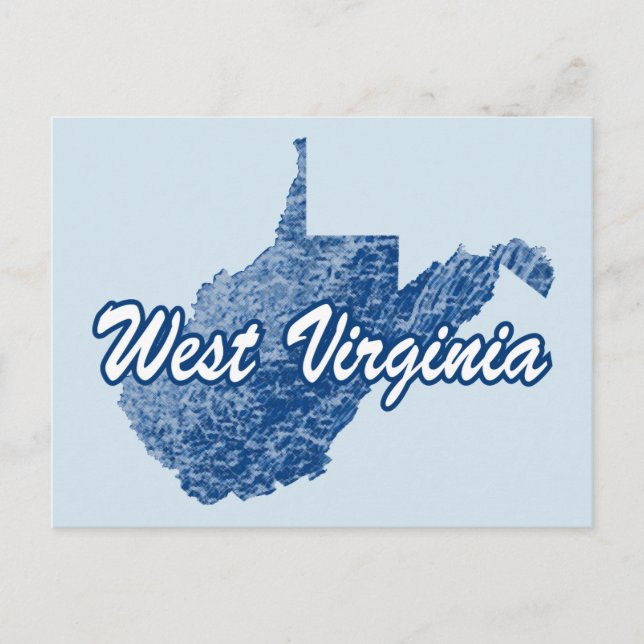 West Virginia Postkarte (Vorderseite)