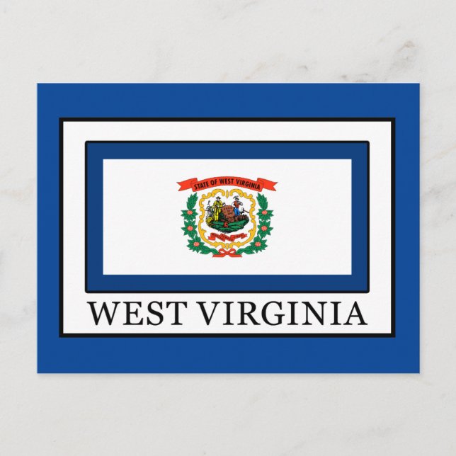 West Virginia Postkarte (Vorderseite)