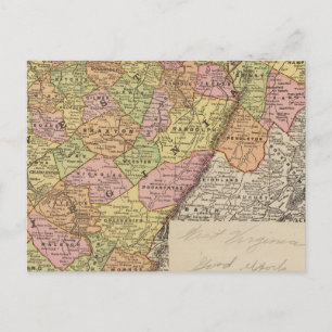 West Virginia Postkarte