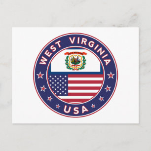 West Virginia Postkarte