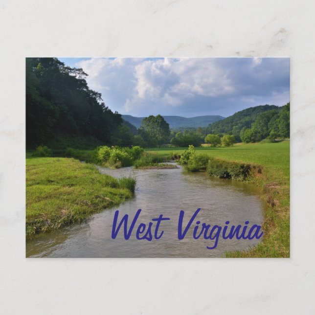 West Virginia Postkarte (Vorderseite)