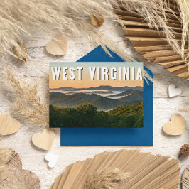West Virginia Postkarte