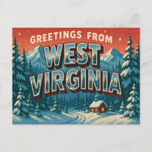 WEST VIRGINIA Postkarte