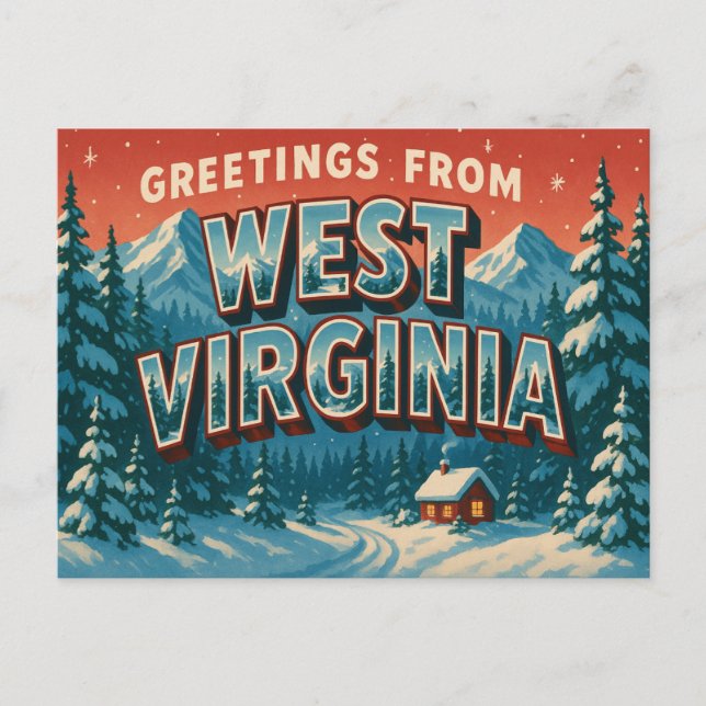 WEST VIRGINIA Postkarte (Vorderseite)