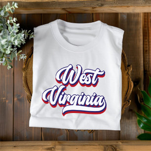 West Virginia Red White and Blue Vintag T - Shirt