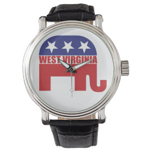 West Virginia Republikaner Elephant Armbanduhr