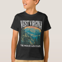 West Virginia Retro Bear Mountain Graphic