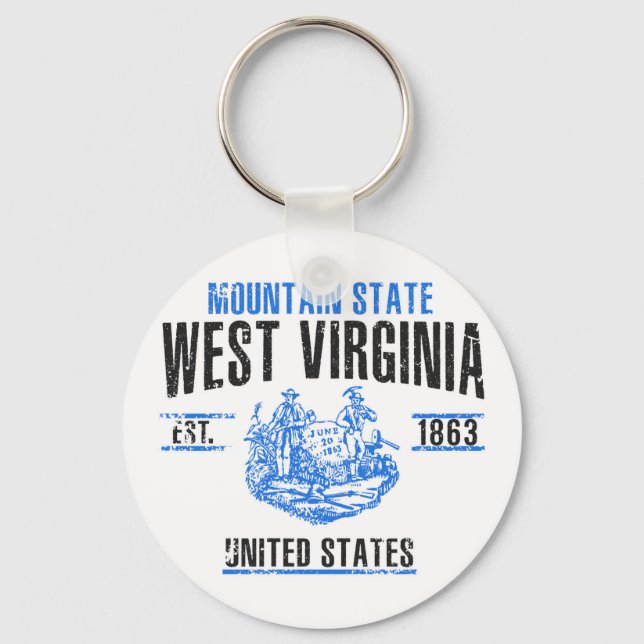 West Virginia Schlüsselanhänger (Vorderseite)