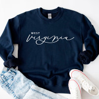 West Virginia Script Staat Frauen Sweatshirt