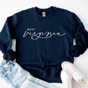 West Virginia Script Staat Frauen Sweatshirt
