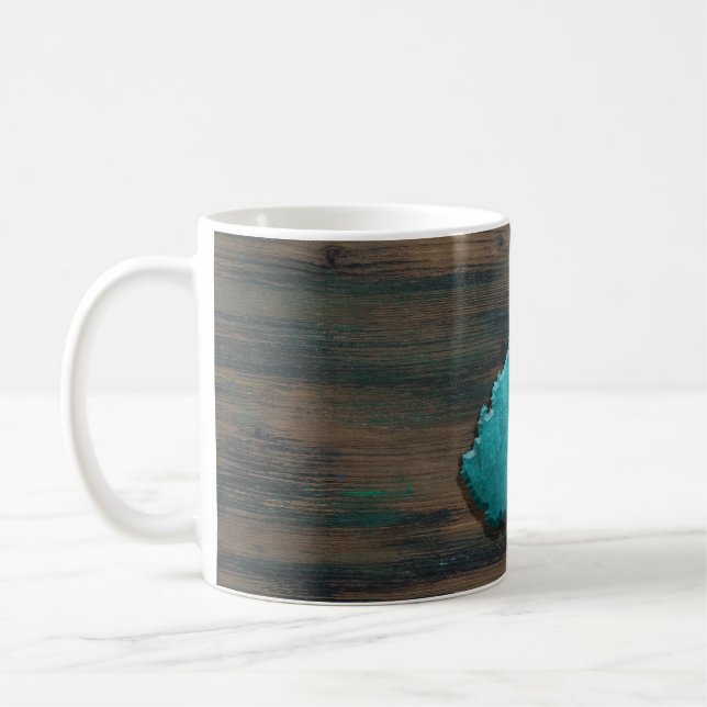 West Virginia Shape Aquamarin Kaffeetasse (Links)