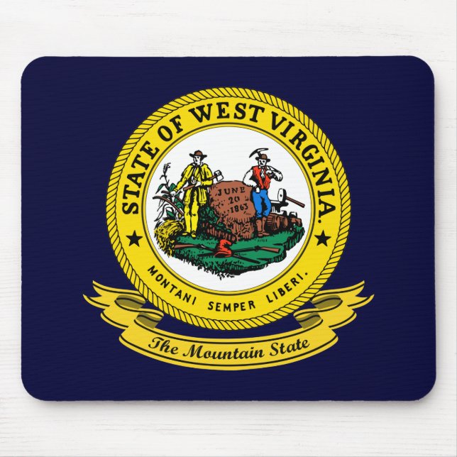 West Virginia Siegel Mousepad (Vorne)