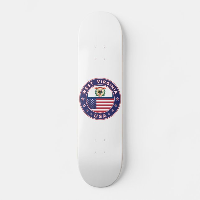 West Virginia Skateboard (Vorderseite)