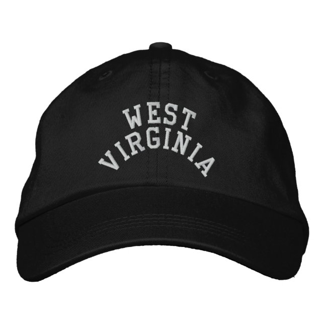 West Virginia Staat bestickt Bestickte Baseballkappe (Vorderseite)
