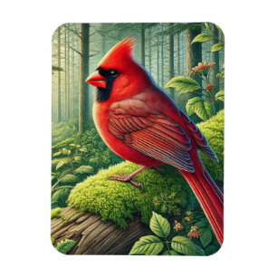 West Virginia Staat Bird Nord Kardinal Magnet