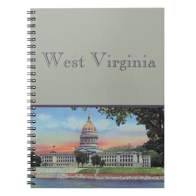 West Virginia Staat Hauptstadt Notebook Notizblock (Vorderseite)