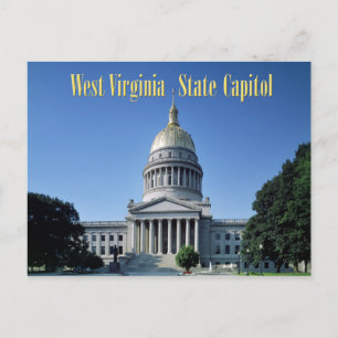 West Virginia Staat Hauptstadt Postkarte