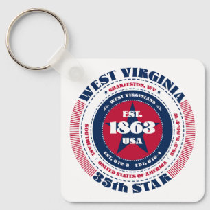 West Virginia Staat Schlüsselanhänger