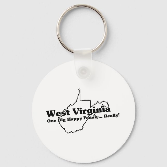 West Virginia Staat Slogan Schlüsselanhänger (Vorderseite)
