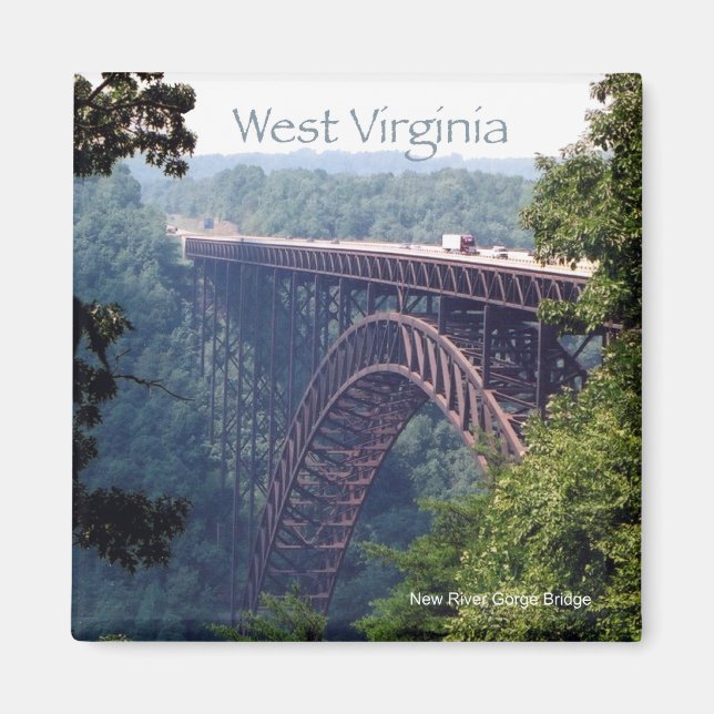 West Virginia Staat Travel Foto Kühlschrankmagnet Magnet (Vorne)