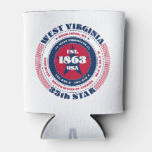 West Virginia Staatsstolz Monogram Cooler
