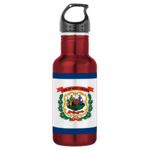 West Virginia State Flag Liberty Bottle Trinkflasche