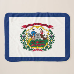 West Virginia State Flag Print Patriotic Sherpadecke