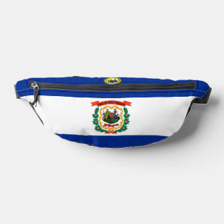 West Virginia State flag-Seal Bauchtasche