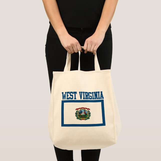 West Virginia State Flag Tote Bag Tragetasche (Vorderseite (Produkt))